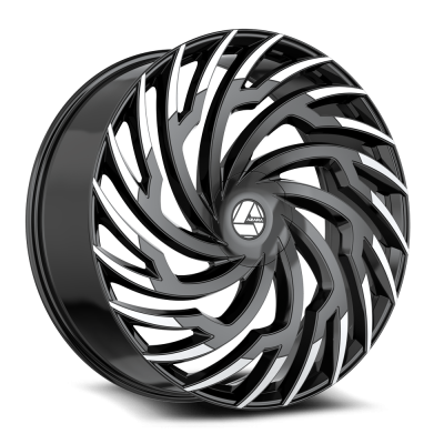 Azara - Azara Wheel AZA-536 20x8.5 5x4.25/4.5 35mm Black/Machined AZA-53620853235BM