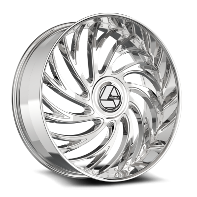 Azara - Azara Wheel AZX-101 28x9.5 BLANK 15mm Chrome AZX-1012895BL15C