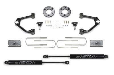 Fabtech - Fabtech K1224M 1.5" LEVELING SYSTEM w/STEALTH SHOCKS