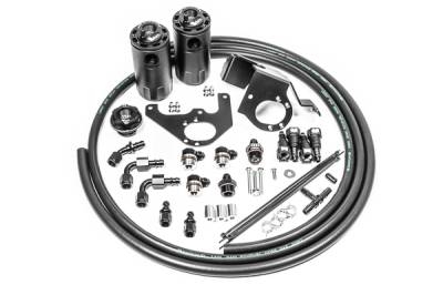 RADIUM Engineering - RADIUM Engineering 20-1564-FL Dual Catch Can Kit 09-15 Cadillac CTS-V Fluid Lock