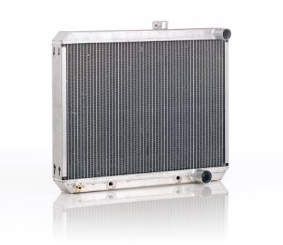 Be Cool - Be Cool 63262 Downflow Radiator Factory-Fit Polished for 67-70 Ford Mustang
