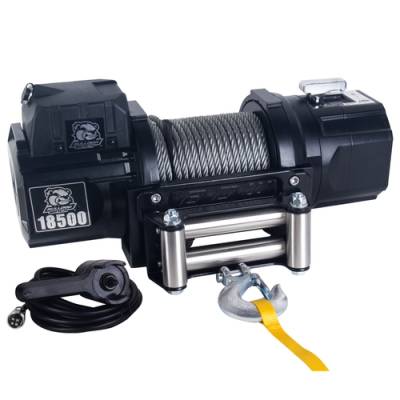 Bulldog Winch - Bulldog Winch 10059 18500lb Heavy-Duty Winch w/85' Wire Rope
