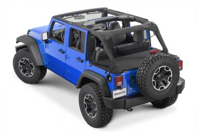 MasterTop - MasterTop 14510424 Mastertwill Tonneau Cover for 07-18 Jeep Wrangler JK 4DR