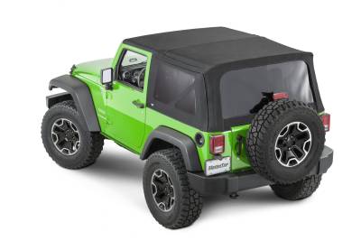 MasterTop - MasterTop 15201824 MasterTwill Top Tinted Glass Black for 13-18 Wrangler JK 2DR