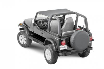 MasterTop - MasterTop 14103135 Black Diamond Bimini Top for 87-95 Jeep Wrangler YJ