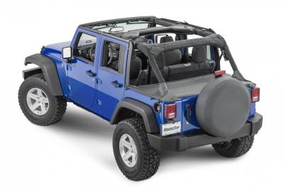 MasterTop - MasterTop 14500435 Tonneau Cover Black Diamond for 07-18 Jeep Wrangler JK 4DR