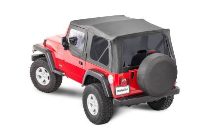 MasterTop - MasterTop 15111235 Top w/Doorskins Tinted Glass Black Dia for 97-06 Wrangler TJ