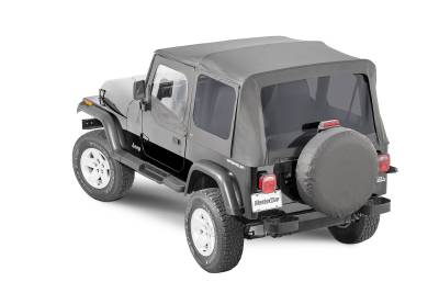 MasterTop - MasterTop 15111135 Top w/Door Skins Tinted Glass Black Dia for 88-95 Wrangler YJ