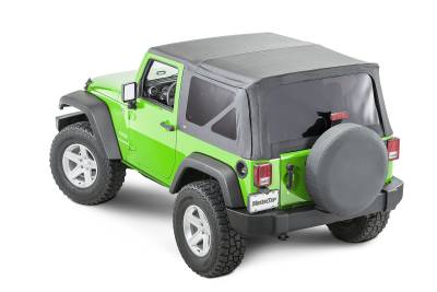 MasterTop - MasterTop 15101335 Top Tinted Glass Black Diamond for 07-12 Jeep Wrangler JK 2DR