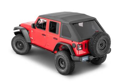 MasterTop - MasterTop 15501635 Complete Fastback Top Black Diamond for 18+ Wrangler 4DR JLU