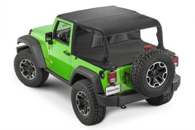 MasterTop - MasterTop 14810324 Cable Style Bimini Top Combo for 07-09 Jeep Wrangler JK 2DR