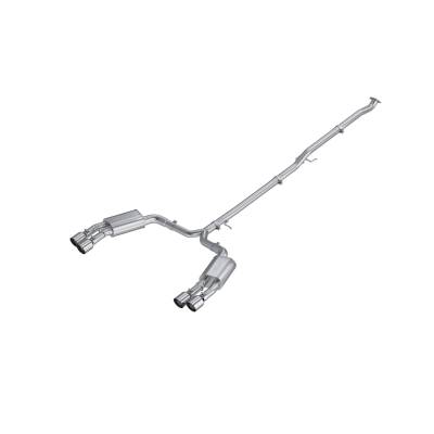 MBRP Exhaust - MBRP Exhaust S4716AL 2.5" Cat-Back Dual Split Rear AL for 21-24 Kia K5 GT 2.5L