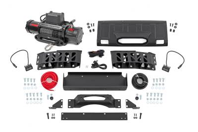 Rough Country Suspension Systems - Rough Country Front Winch Mount Kit w/Winch for 24-25 Land Cruiser 10749