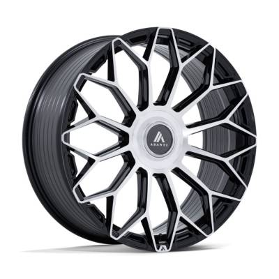 Asanti Black - Asanti Black AB051 ENVOY 20x10.5 5x112/4.5 40mm Black/Machined AB051BD20054640