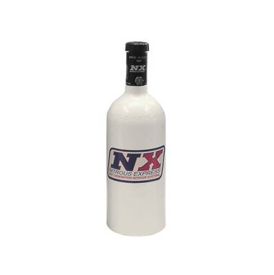 Nitrous Express - Nitrous Express 11010 1lb Nitrous Bottle w/Motorcycle Valve 3.2"Dia x 9.83 Tall