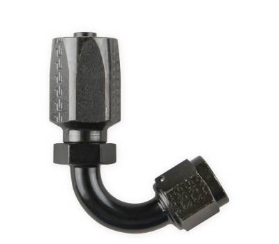 Earl's Performance - Earls Performance 151206ERL 120-DEG -6AN Black Power Steering Hose End