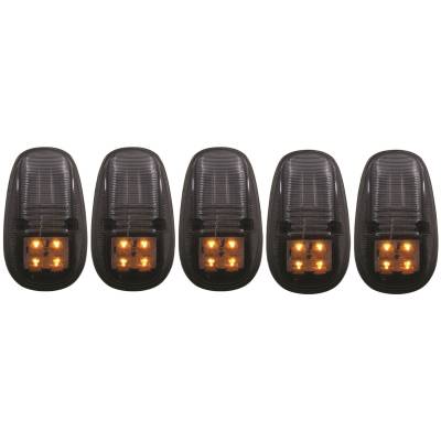 Anzo USA - Anzo USA 861098 5pc. Smoke Lens LED Cab Roof Light Kit for 99-02 RAM 3500
