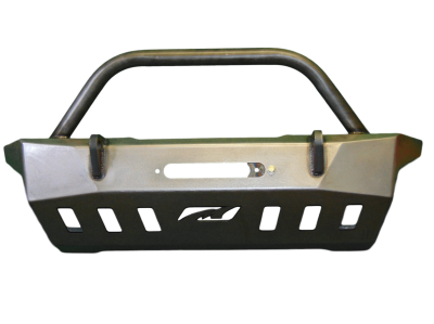 Motobilt - Motobilt MB1078-B Front Bumper w/Bull Bar Crusher for 18+ Jeep JL/Gladiator