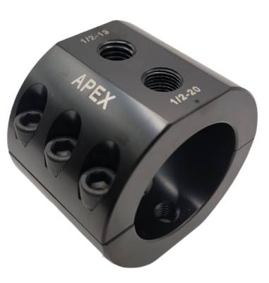 Apex Chassis - Apex Chassis DC1.75-B 1.75"ID Black Stabilizer Clamp Zinc Universal w/Hardware