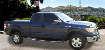 Stampede - Stampede 8422-2 Ruff Riderz Fender Flare 4Pc Smooth Black for 09-04 Ford F150