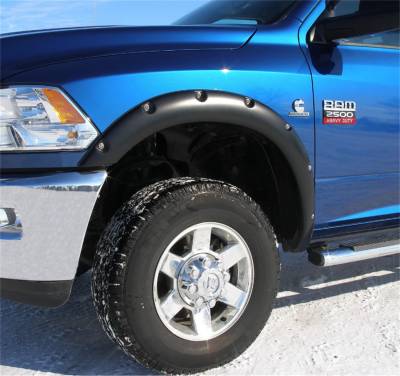 Stampede - Stampede 8423-2 Ruff Riderz Fender Flare 4Pc Smooth Black