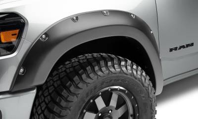 Bushwacker - Bushwacker Pocket Style Front Fender Flares Black for Dodge Ram 50053-02
