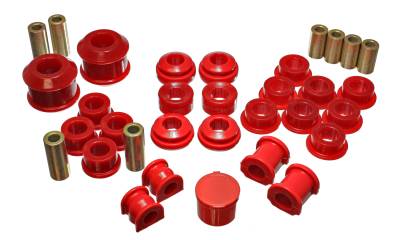 Energy Suspension - Energy Suspension 16.18111R Hyper-Flex Bushing Kit Red for 02-04 Acura RSX