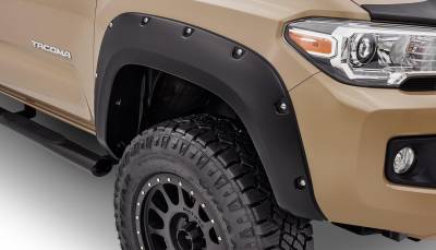 Bushwacker - Bushwacker Pocket Style Front Fender Flares Black for Tacoma 30047-02