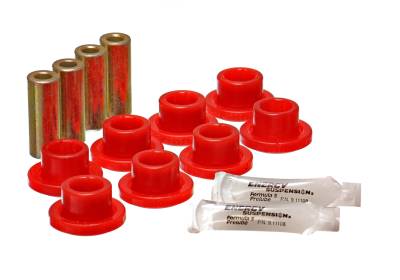 Energy Suspension - Energy Suspension 16.3111R Control Arm Bushing Set Rear Polyurethane Red