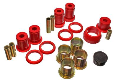 Energy Suspension - Energy Suspension 3.3141R Control Arm Bushing Set Rear Polyurethane Red