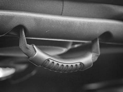 Rugged Ridge - Rugged Ridge 13305.14 Rear Side Grab Handles Black for 07-18 Jeep Wrangler 4Dr