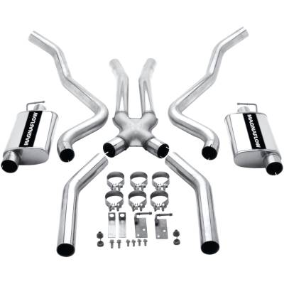 MagnaFlow Exhaust Products - MagnaFlow 15852 Stainless Cat-Back Exhaust System for 70-72 Challenger/Barracuda