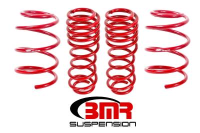 BMR Suspension - BMR Suspension SP072R 4Pc 1.5" Drop Springs Handling for 07-14 Ford Mustang