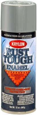 Krylon - Krylon RTA9213 Rust Tough Rust Preventive Enamels 12oz Gloss Aluminum