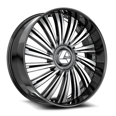 Azara - Azara Wheel AZX-10220853635BM AZX-102 20x8.5 5x112/4.5 35mm Black/Machined