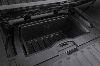 Rough Country Suspension Systems - Rough Country RC09901 Black Truck Bed Storage Bin for Tesla Cybertruck