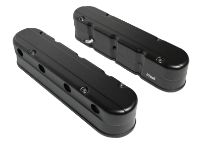 FiTech Fuel Injection - FiTech 131203 FiTech Plus LS Valve CoversTall w/Coil Mounts/Smooth Covers Black