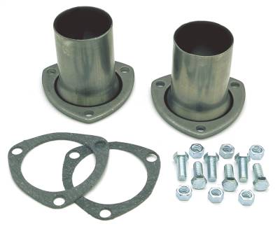 Trans-Dapt Performance - Trans-Dapt 9374 Header Reducers 2.5" System 3" 3-Bolt Flange Pr Aluminized Steel