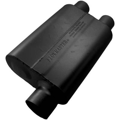 Flowmaster - Flowmaster 9430412 40 Series Delta Flow Muffler Offset/Dual Aluminized