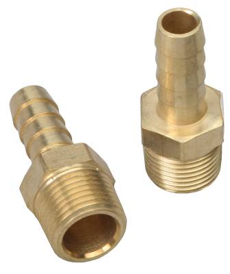 Trans-Dapt Performance - Trans-Dapt 2270 3/8" NPT to 3/8" I.D. Straight Fuel Hose Fittings Pr Brass