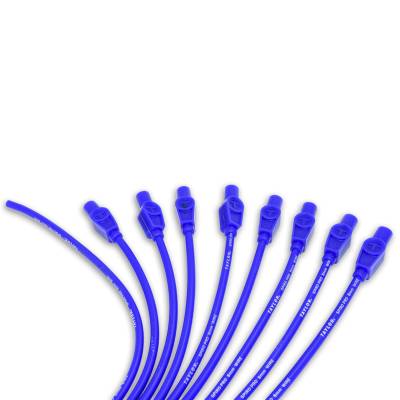 Taylor Cable - Taylor Cable 73655 8mm Spiro-Pro Spark Plug Wire Set Blue 180-DEG Universal