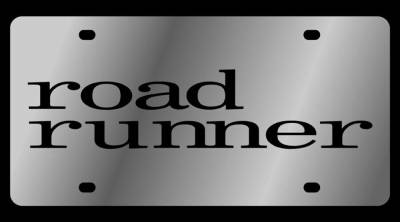 Eurosport Daytona - Eurosport Daytona 1432-1 Stainless License Plate Road Runner Logo for Plymouth