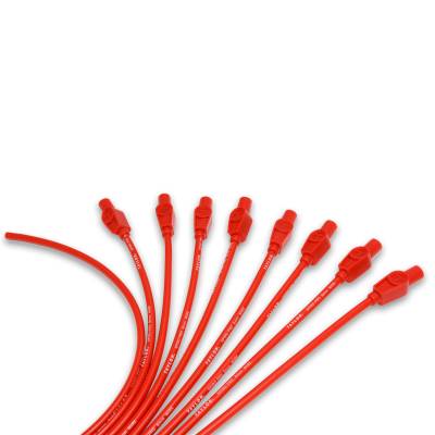 Taylor Cable - Taylor Cable 73255 8mm Spiro-Pro Spark Plug Wire Set Red 180-DEG Universal