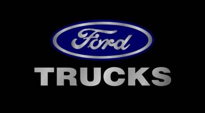 Eurosport Daytona - Eurosport Daytona 3503-1 Carbon Steel License Plate Ford Trucks Logo