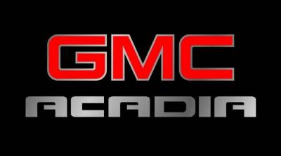 Eurosport Daytona - Eurosport Daytona 3612-1 Carbon Steel License Plate GMC Acadia Logo