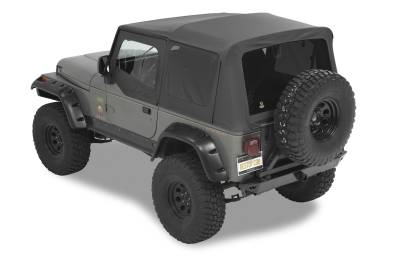 Bestop - Bestop 54601-15 Supertop NX Soft Top Black Denim for 88-95 Jeep Wrangler YJ