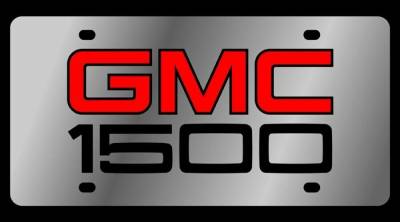Eurosport Daytona - Eurosport Daytona 1603-1 Stainless License Plate GMC 1500 Logo