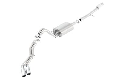Borla - Borla 140558 Touring Cat-Back Exhaust Dual Right RR Exit for 15-20 Suburban 5.3