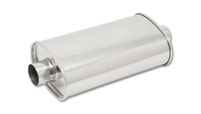 Vibrant Performance - Vibrant 1102 STREETPOWER Oval Muffler 2.5" Inlet/Outlet Center-Center