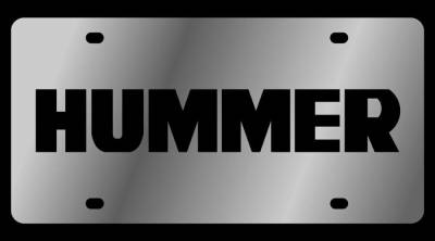 Eurosport Daytona - Eurosport Daytona 1621-1 Stainless License Plate Hummer Logo